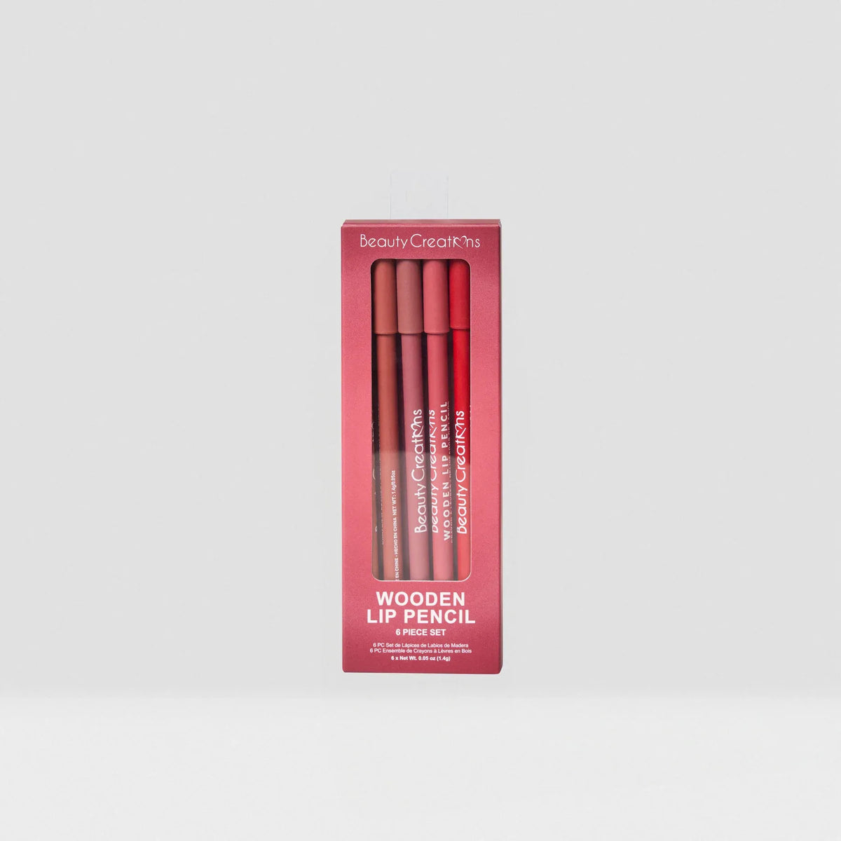 Wooden Lip Pencil 6 Pc Set