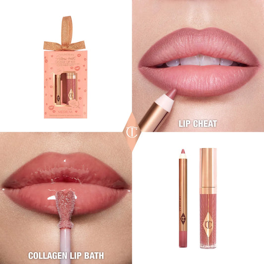 Mini Pillow Talk Glossy Lip Duos - Medium (E.I)