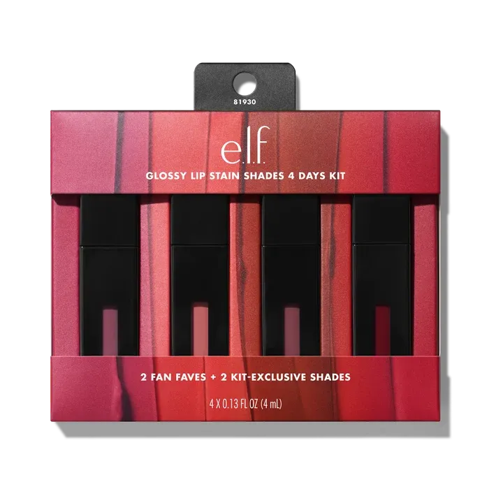 Glossy Lip Stain Shades 4 Days Kit